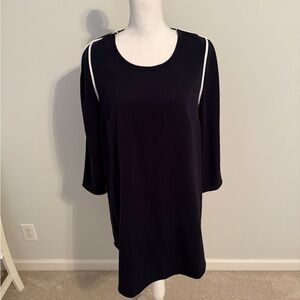 New Without Tags Tuckernuck Navy Dress with White Trim